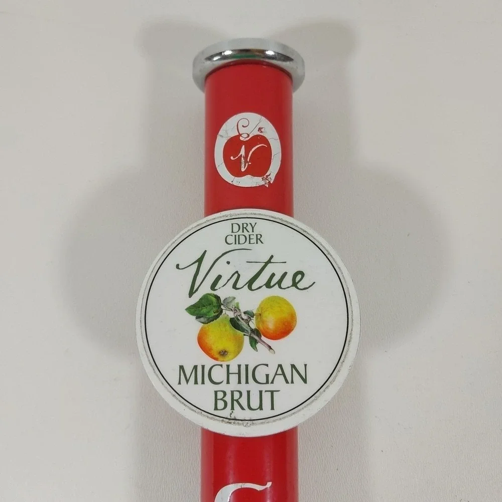Virtue Dry Cider Michigan Brut Beer Tap‎ Pour Handle Pour